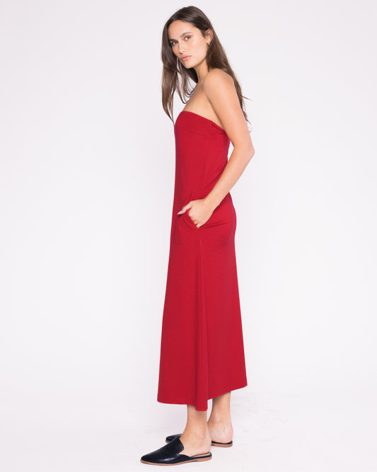 Red Ponte Knit Perfect Dress
