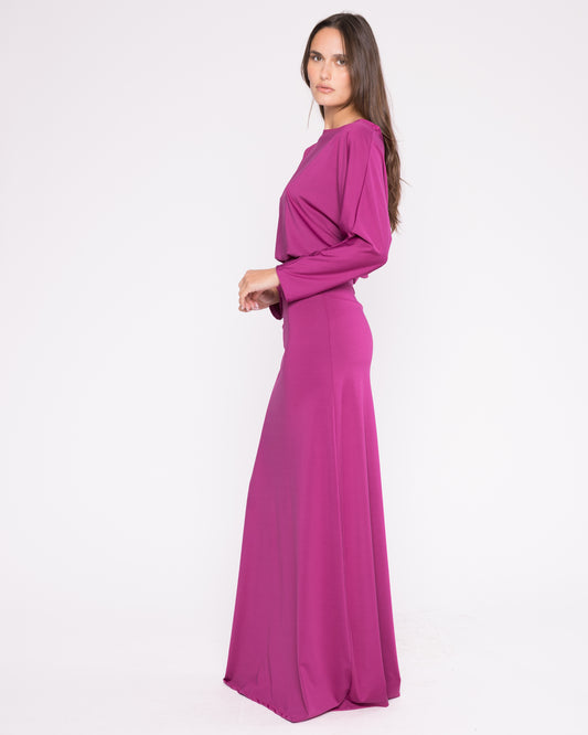 Magenta Jersey Cool Girl Dress