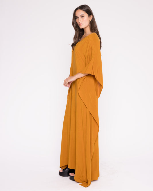Saffron Linen Blend Caftan