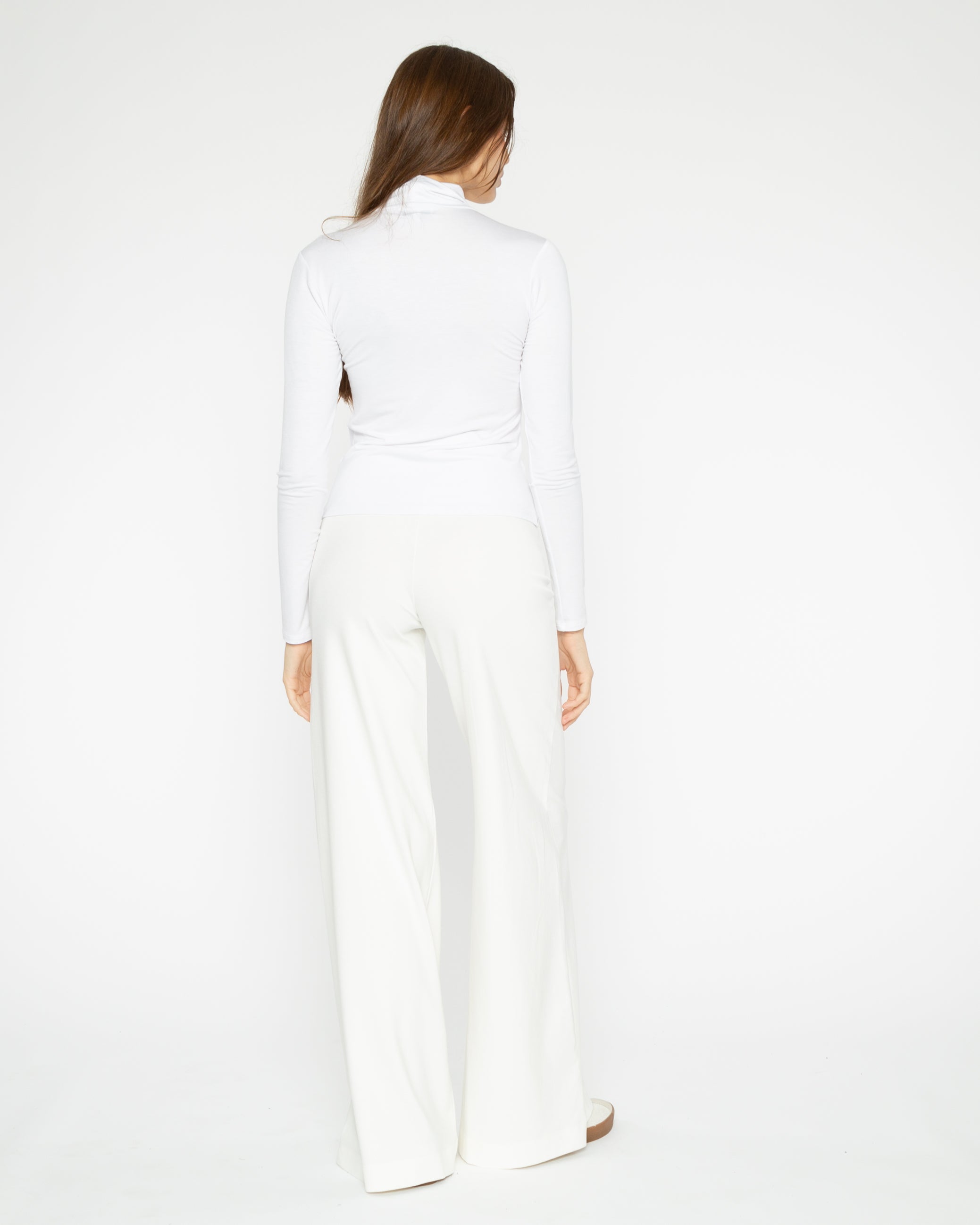 White Modal Turtleneck
