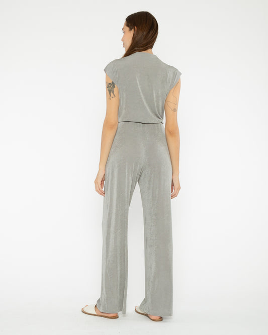 Silver Slinky Jumpsuit