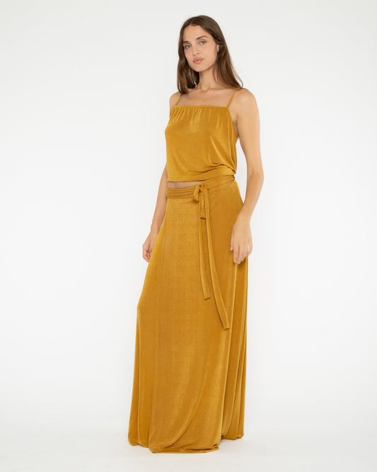 Saffron Slinky Slip Top