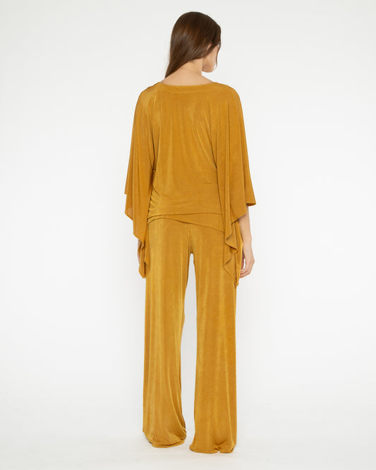 Saffron Slinky Caftan Top
