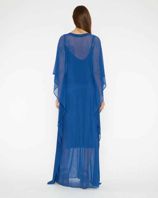 Cobalt Mesh Caftan