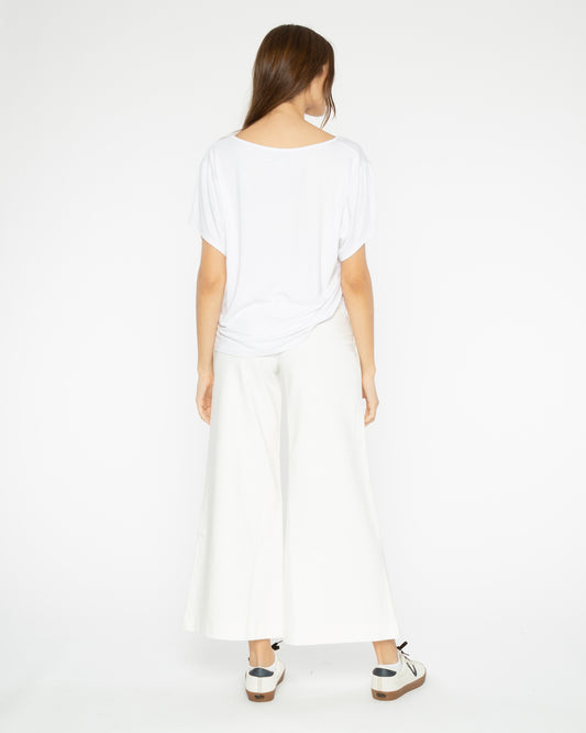 White Everyday V Neck