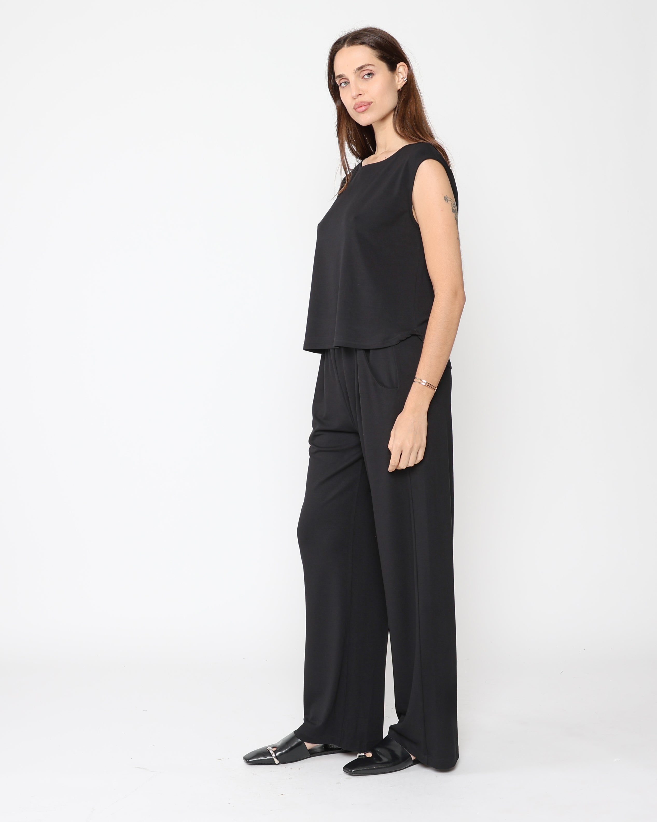 Black Jersey Lounge Pant