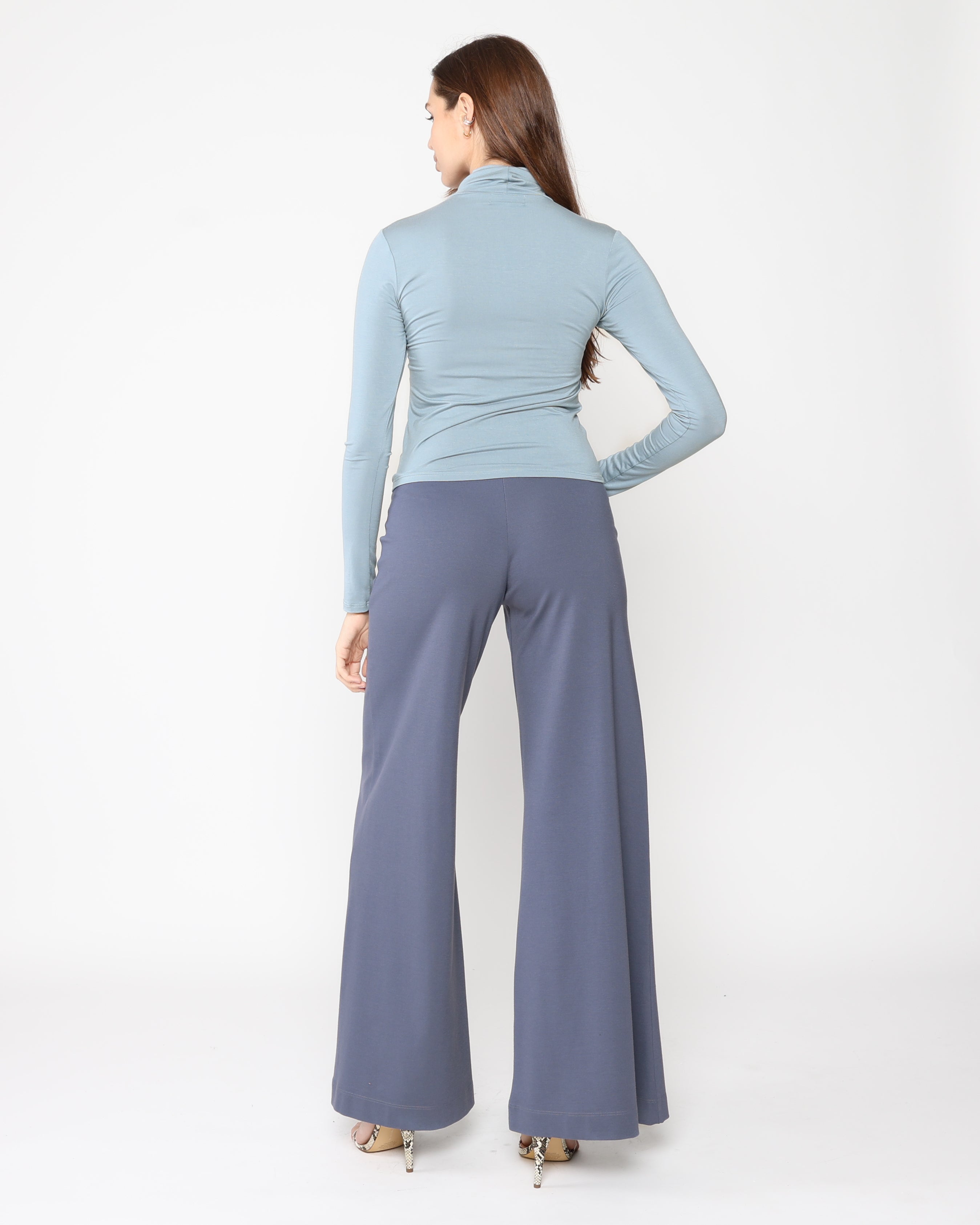 Chambray Modal Turtleneck