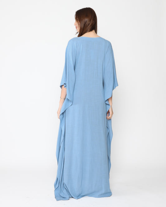Chambray Linen Blend Caftan