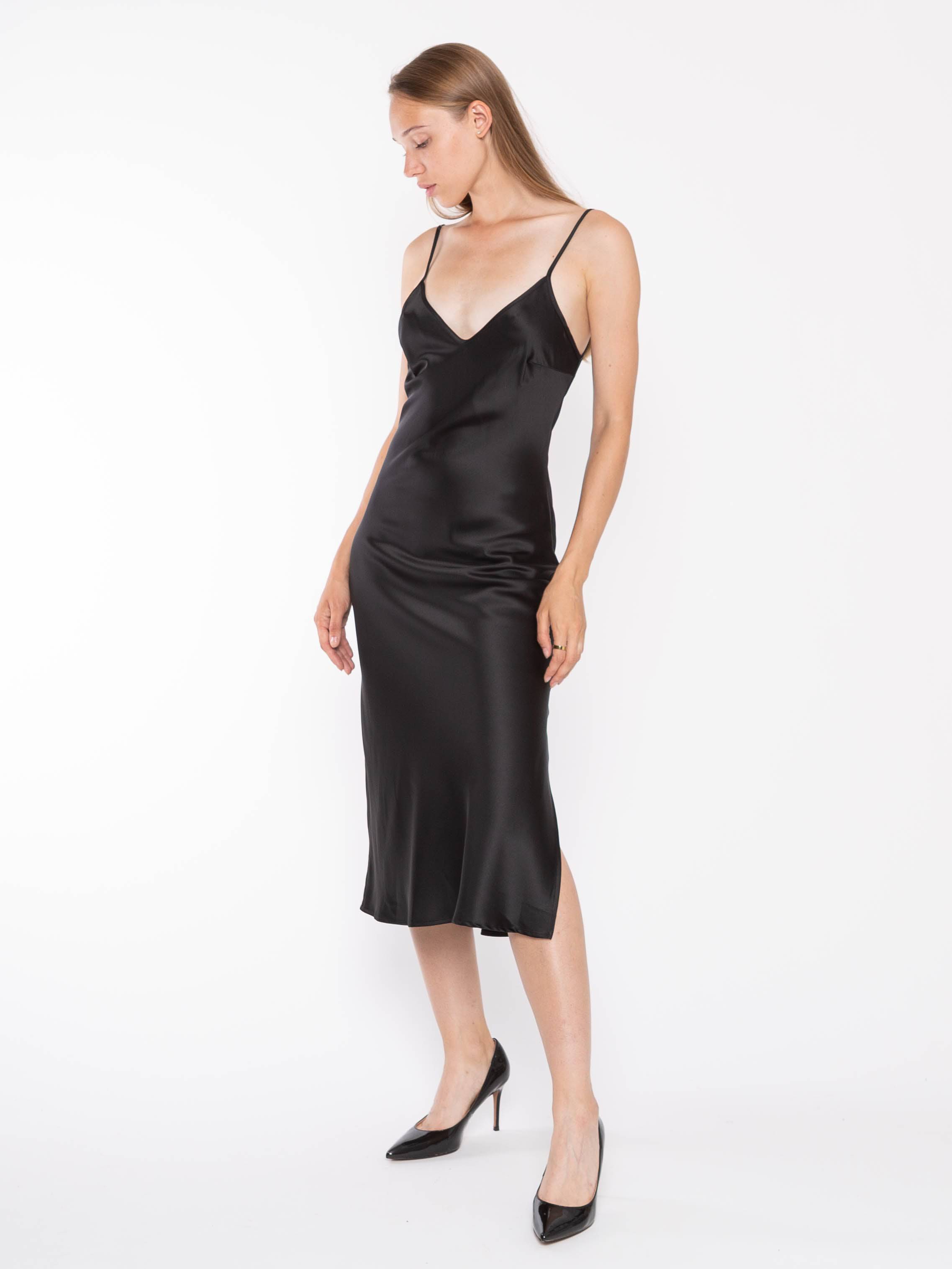 Black Sateen Dresses