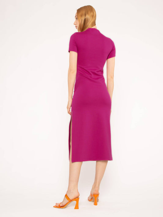 Fuchsia Ponte Knit Skye Dress