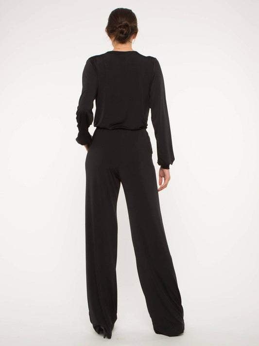 Black Jumpsuit - Long Sleeve