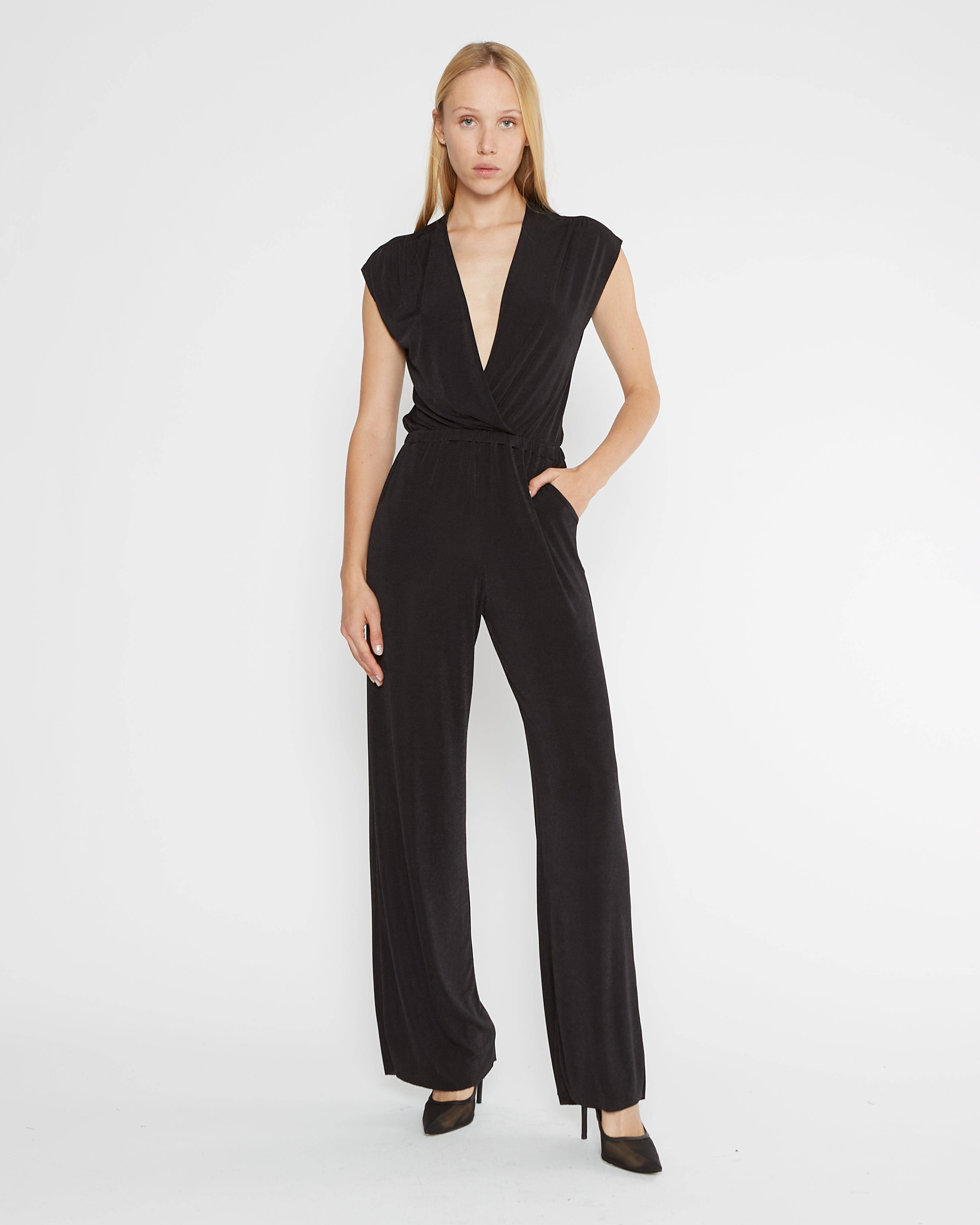 Black Slinky Jumpsuit Ripley Rader