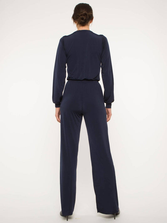 Navy Long Sleeve Jumpsuit