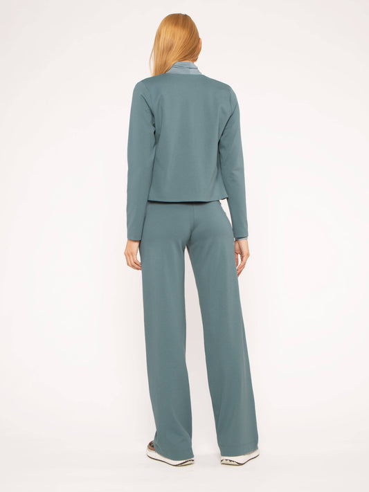 Sea Blue Ponte Knit Bolero