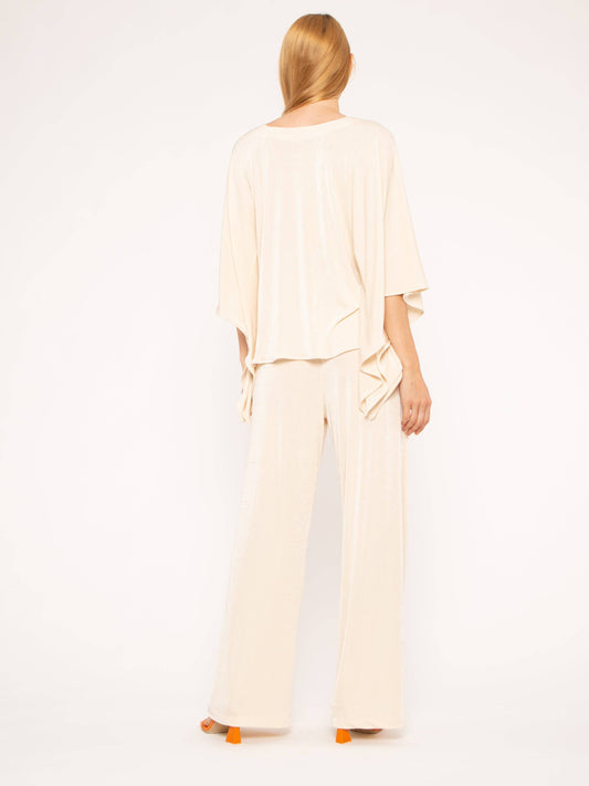 Cream Slinky Lounge Pant