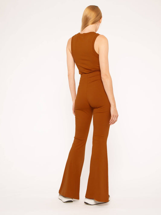 Copper Fitted Rib Tank Top