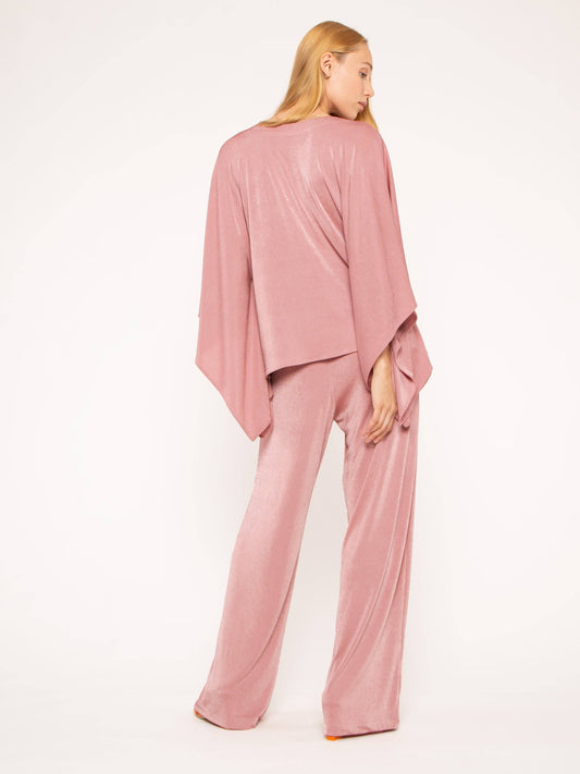 Dusty Rose Slinky Caftan Top