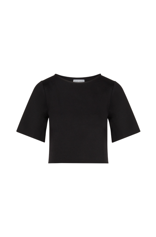 Black Ponte Short Sleeve Top | Ripley Rader