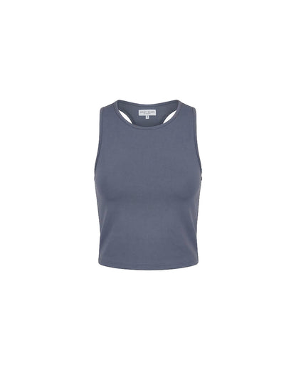 Sea Blue Ponte Knit Tank Top