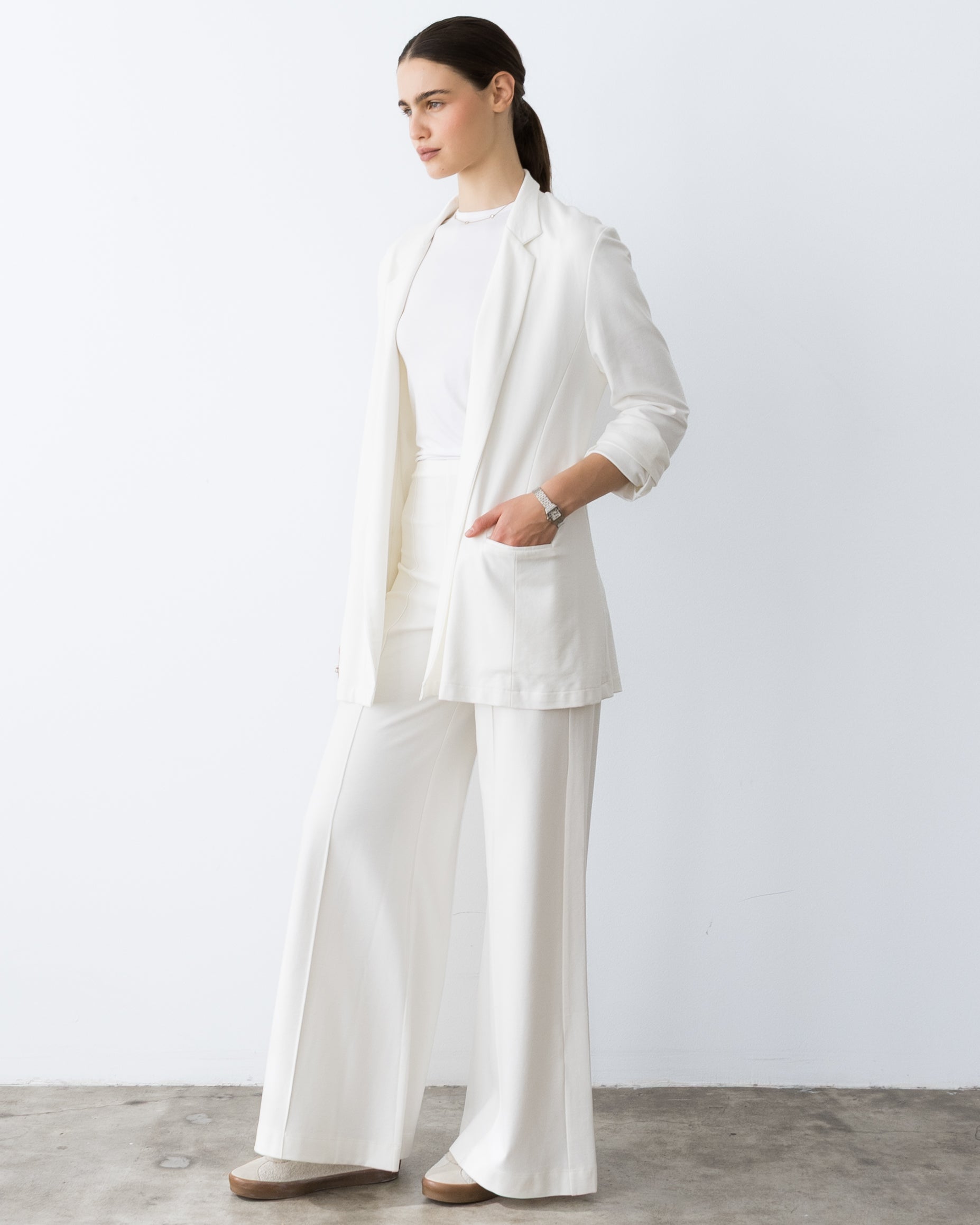 Off-White Ponte Knit Oversized Blazer