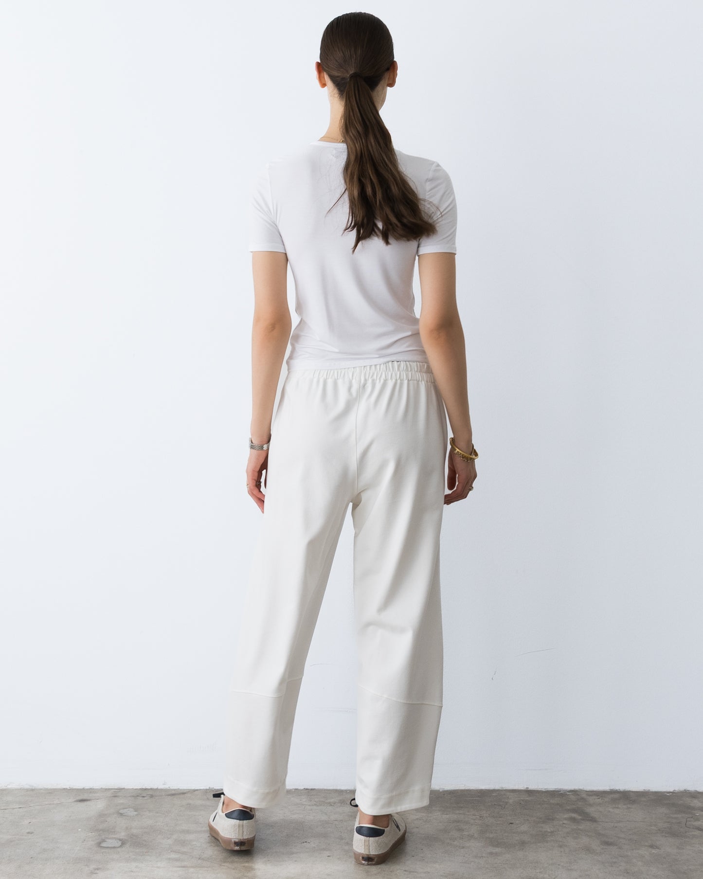 Off-White Ponte Knit Barrel Pant – view 3