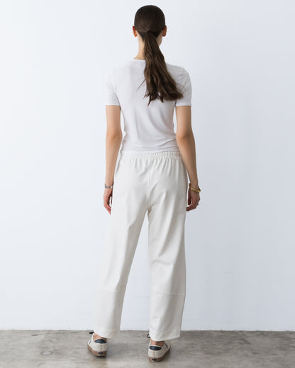 Off-White Ponte Knit Barrel Pant – view 3