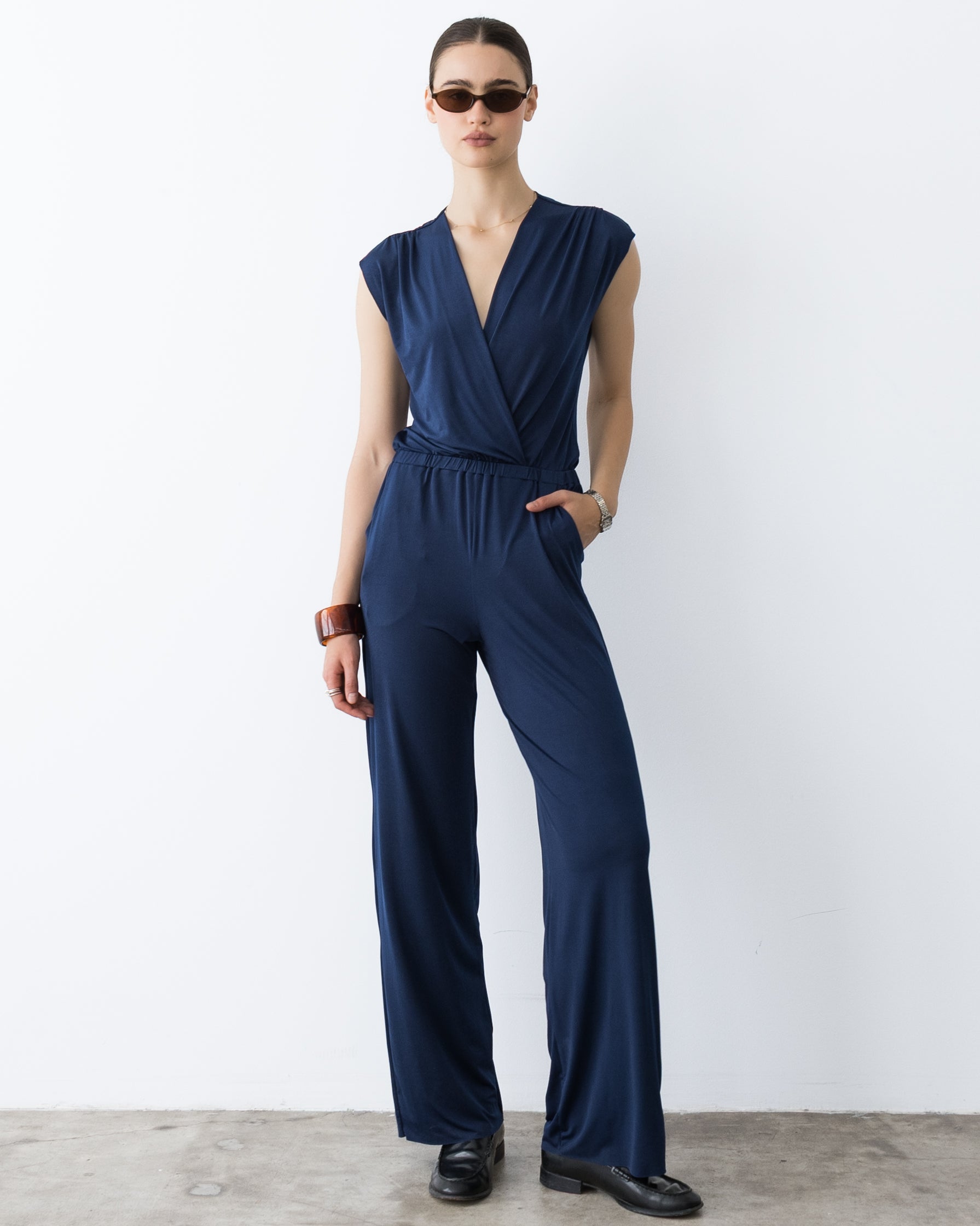 Navy Jumpsuit - Classic