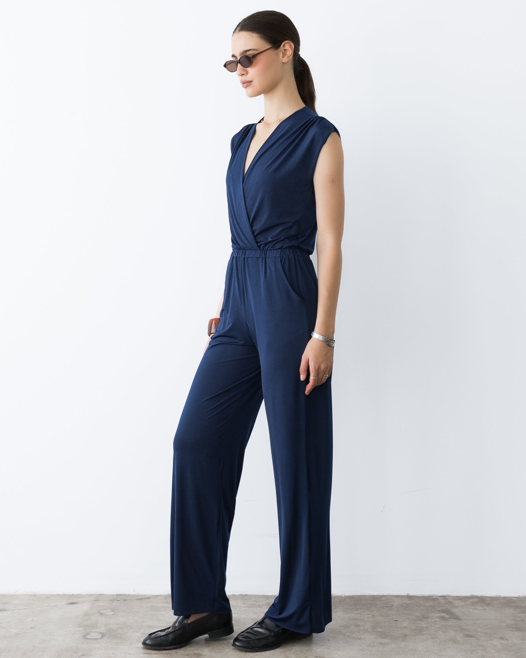 Navy Jumpsuit - Classic