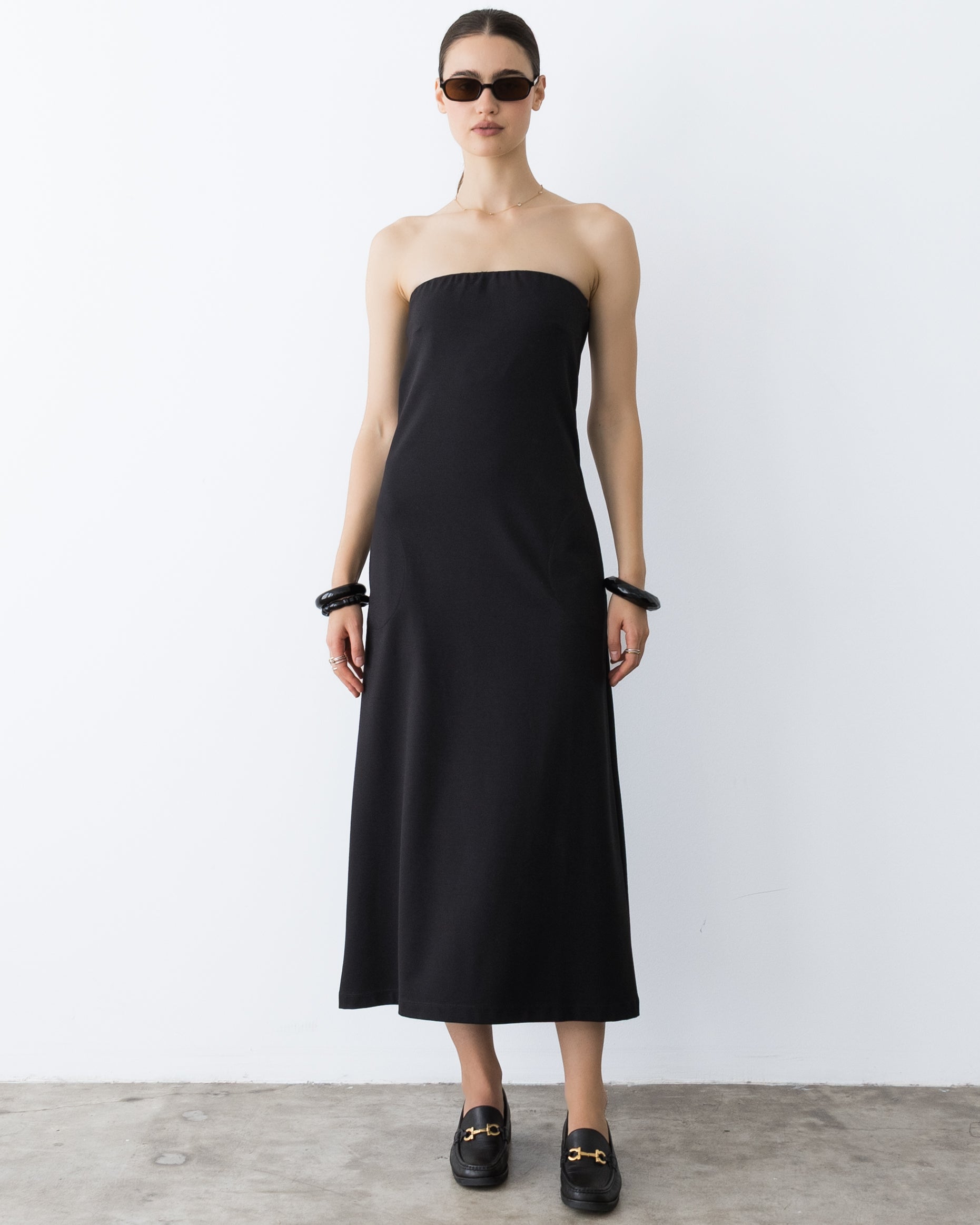 Black Ponte Knit Perfect Dress