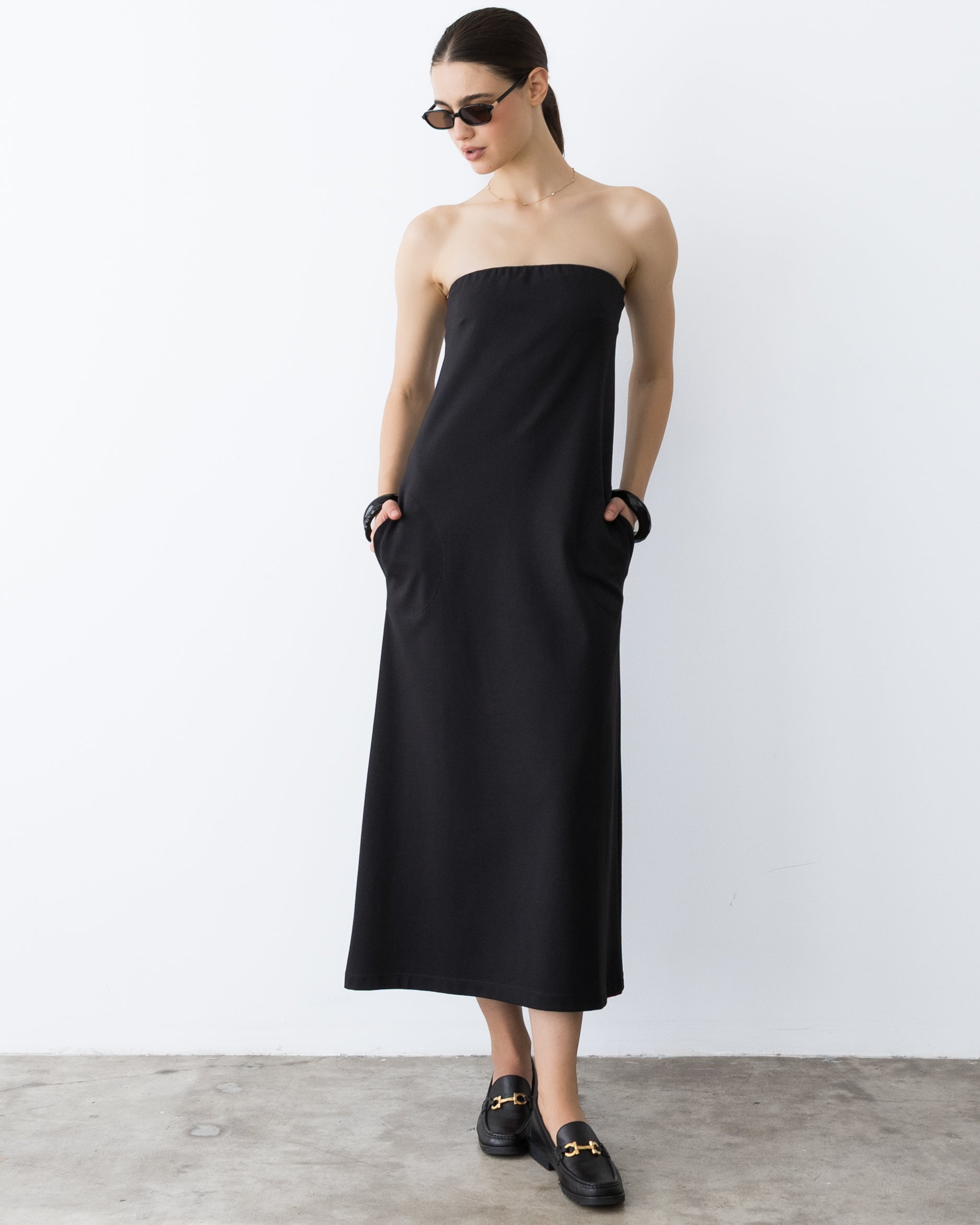 Black Ponte Knit Perfect Dress