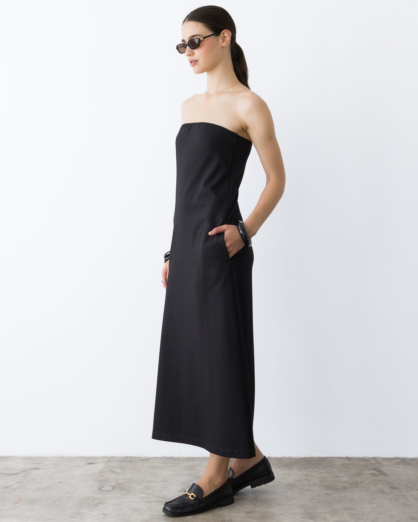 Black Ponte Knit Perfect Dress