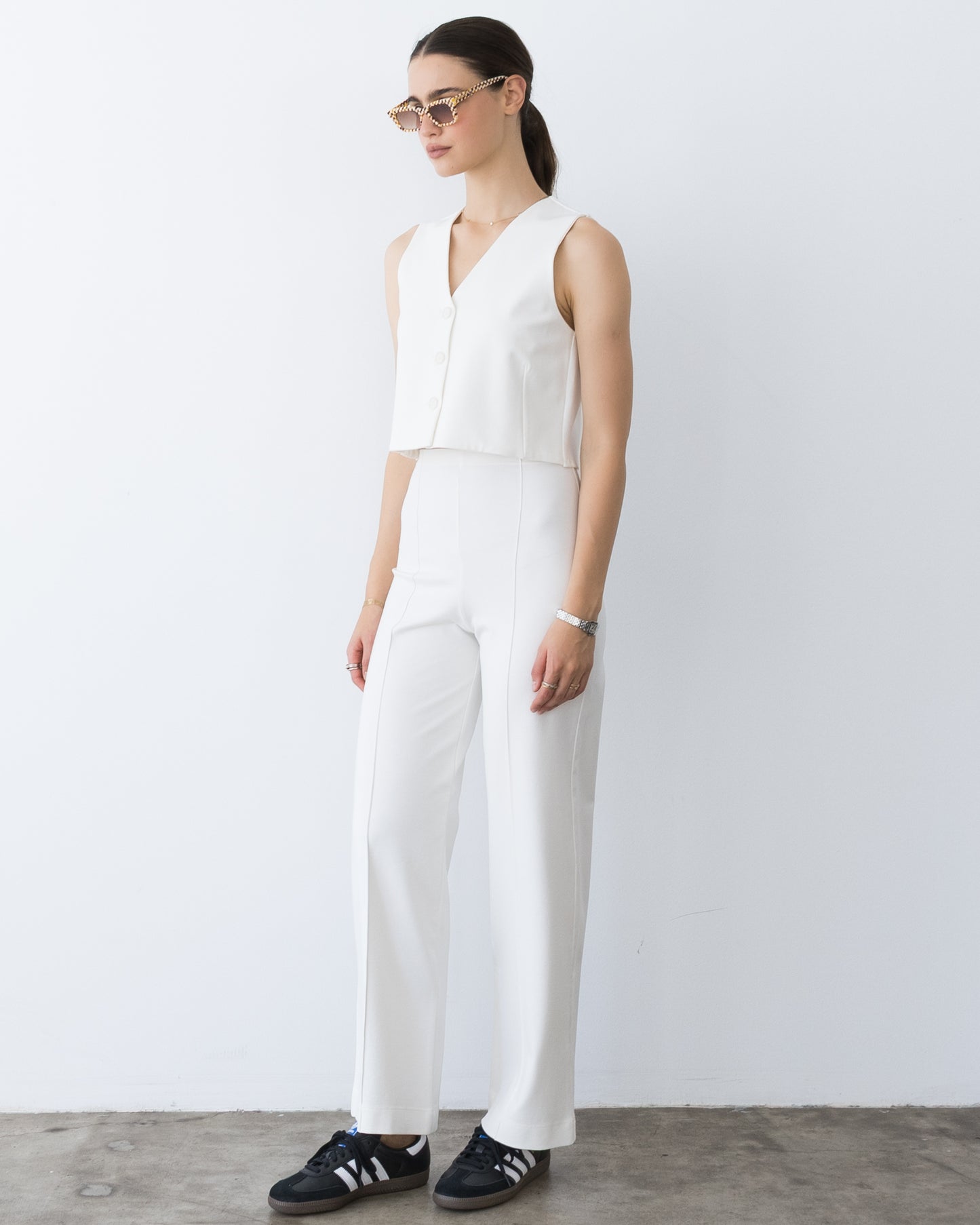 Off-White Ponte Knit Vest