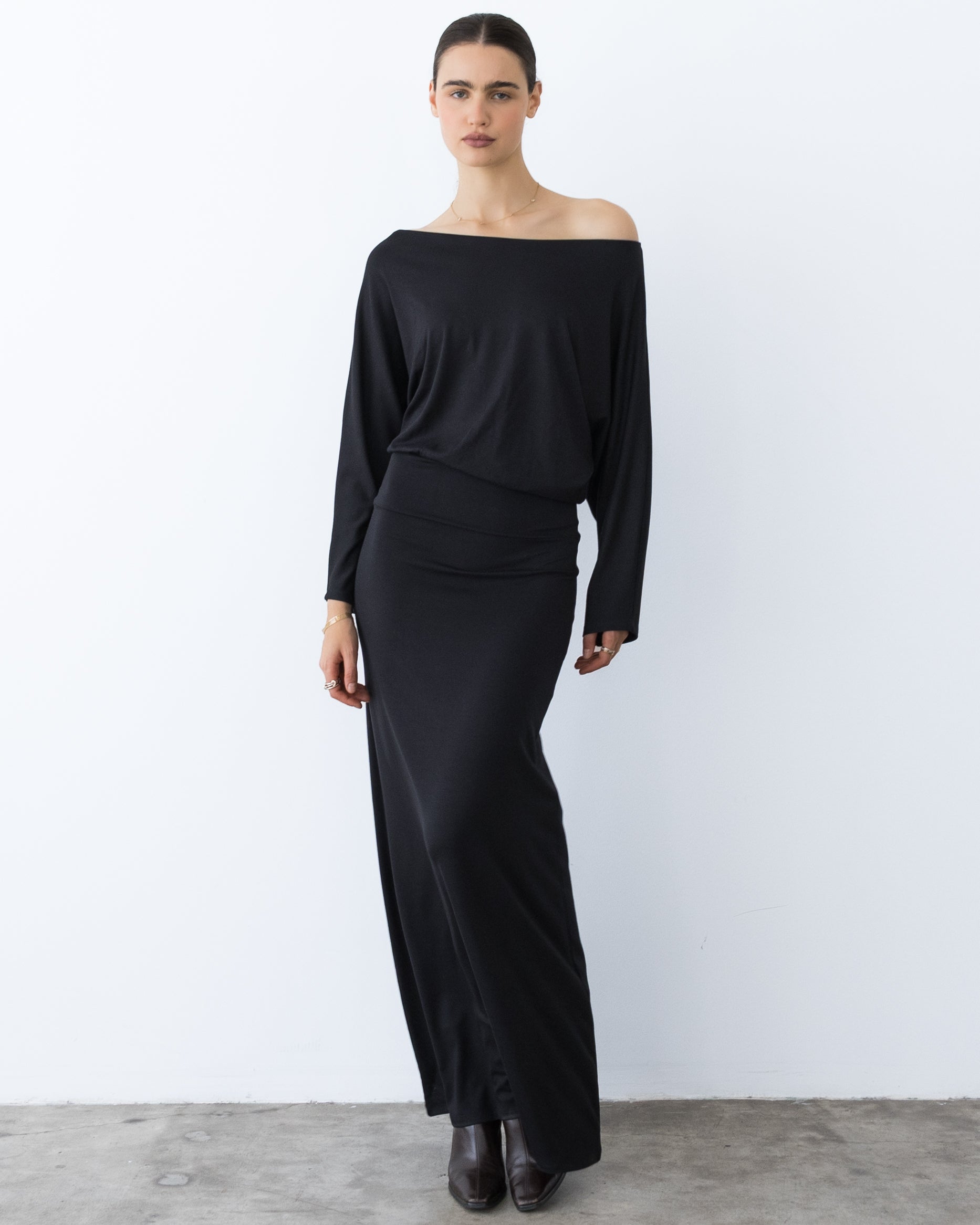 Black Jersey Cool Girl Dress