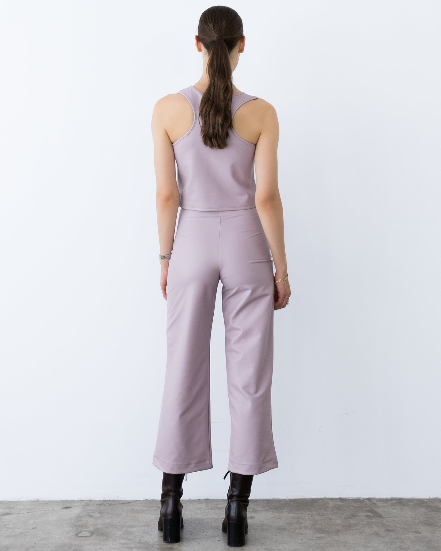 Lilac Vegan Leather Tank Top