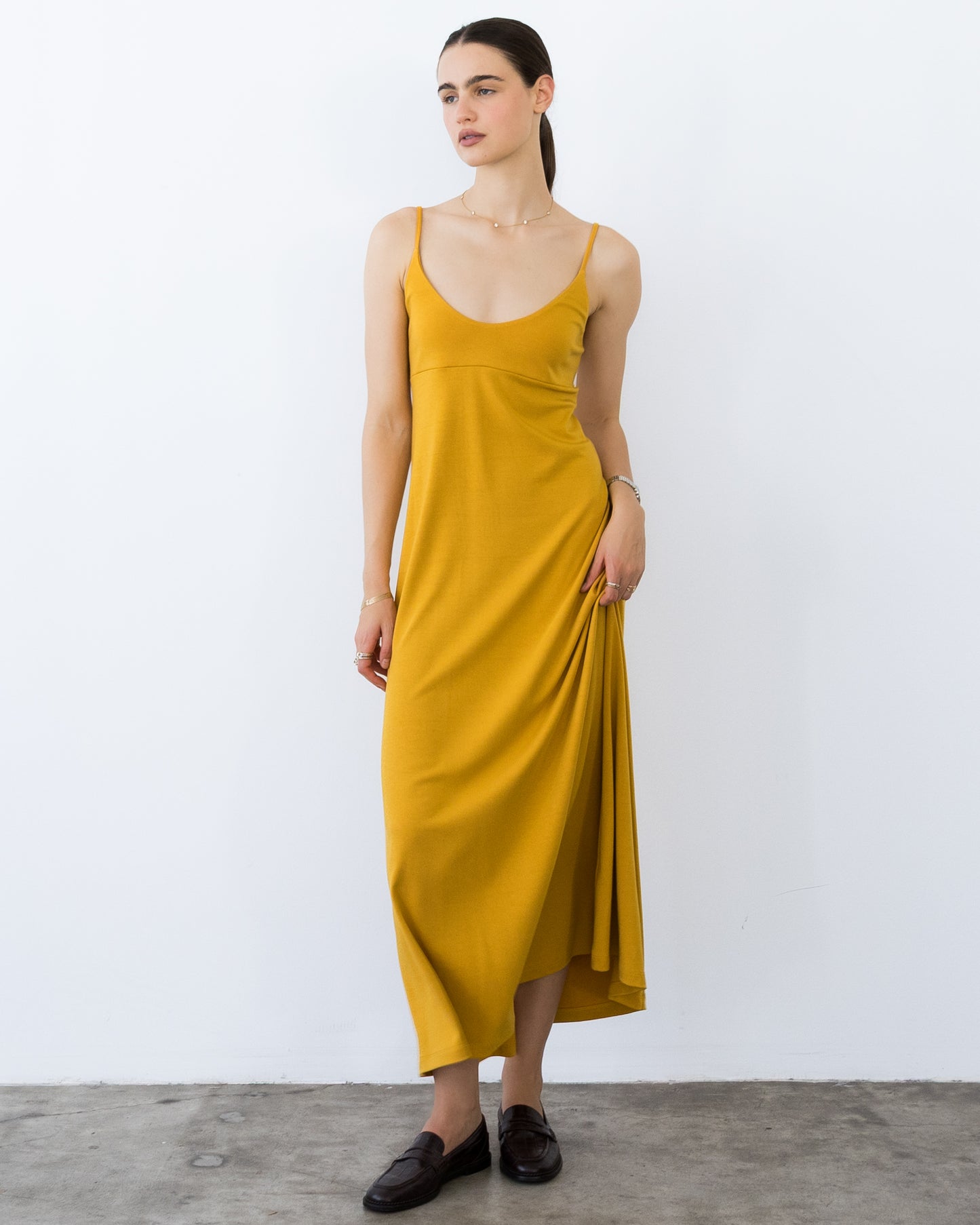 Saffron Jersey Trinity Dress
