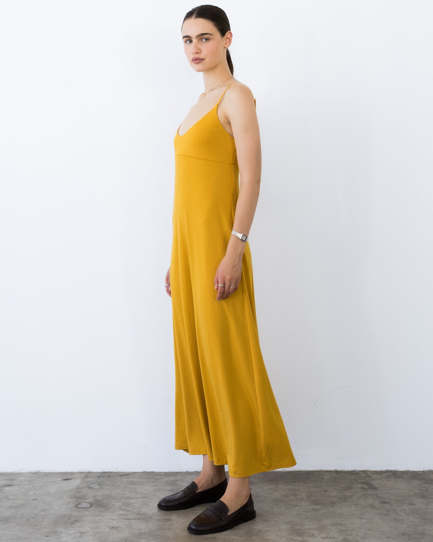Saffron Jersey Trinity Dress