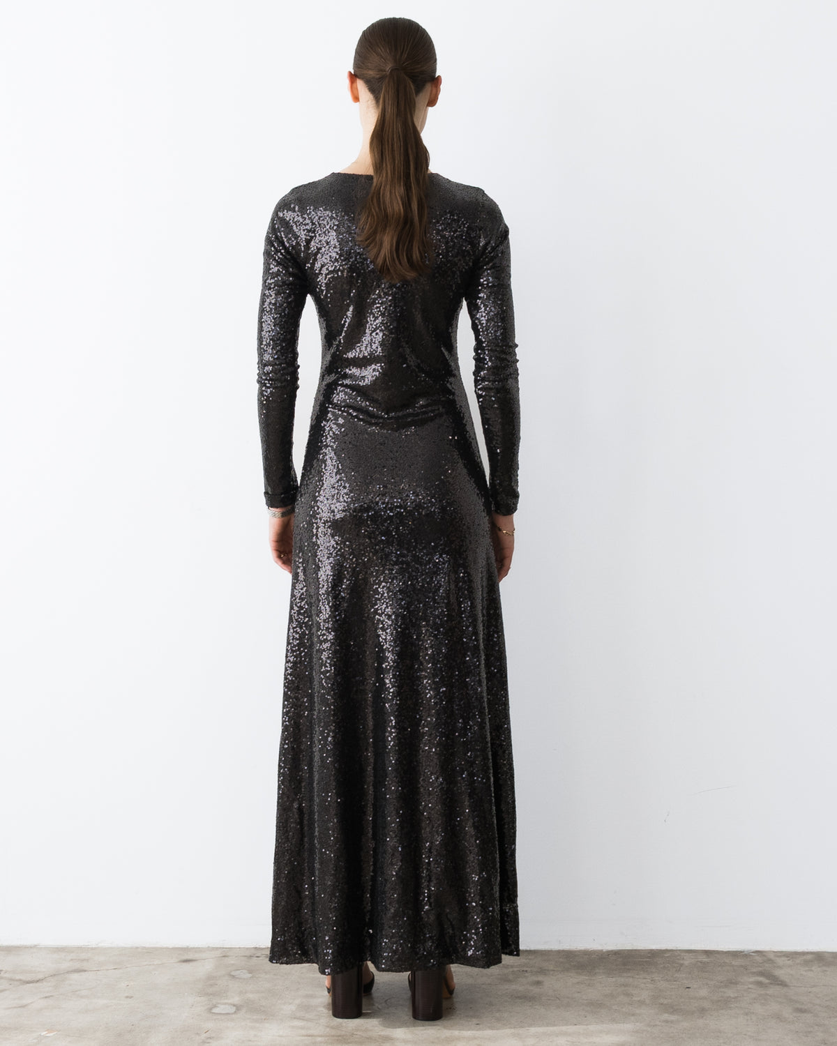 Black Sequin Kate Dress