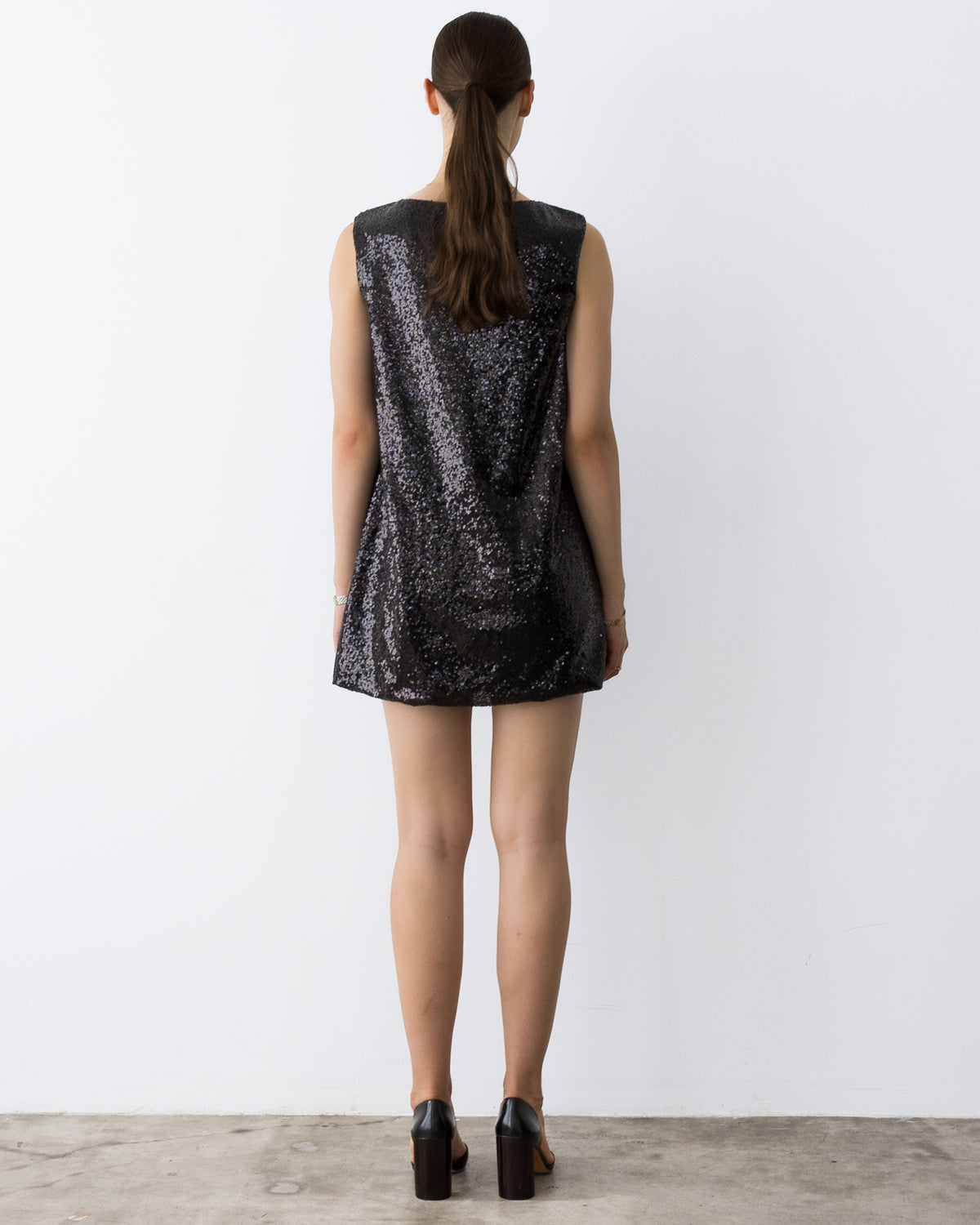 Black Sequin Party Dress