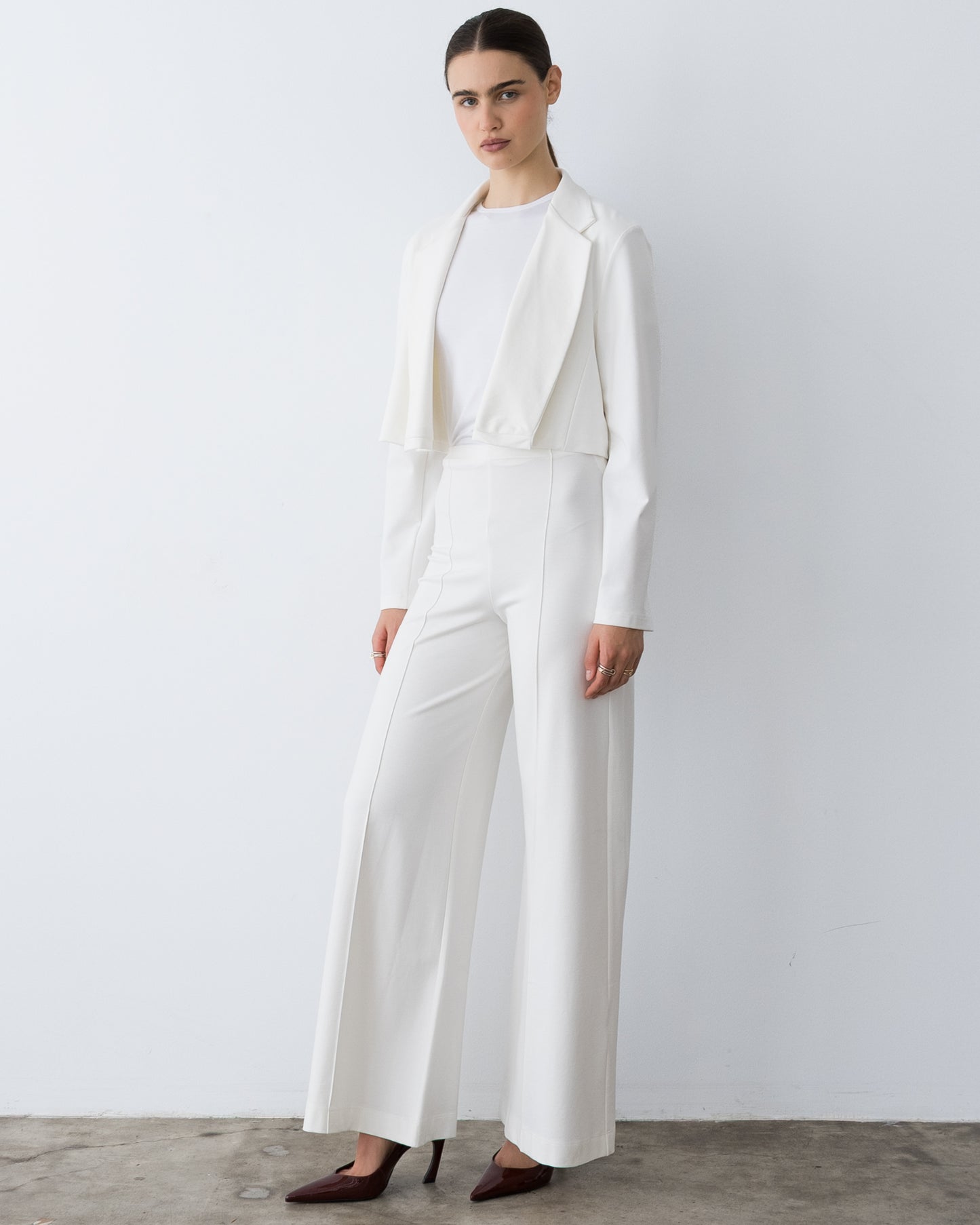 Off-White Ponte Knit Boxy Blazer – view 3
