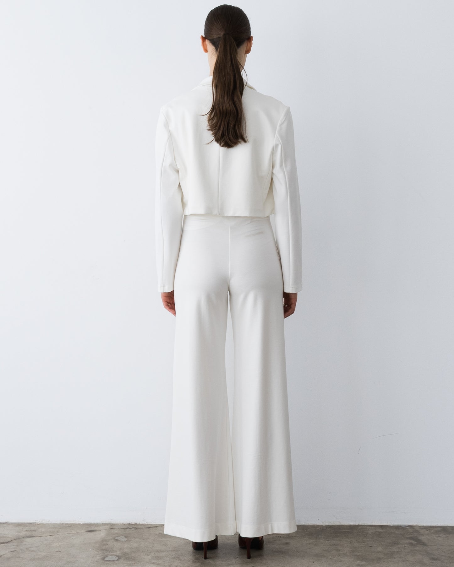 Off-White Ponte Knit Boxy Blazer – view 4