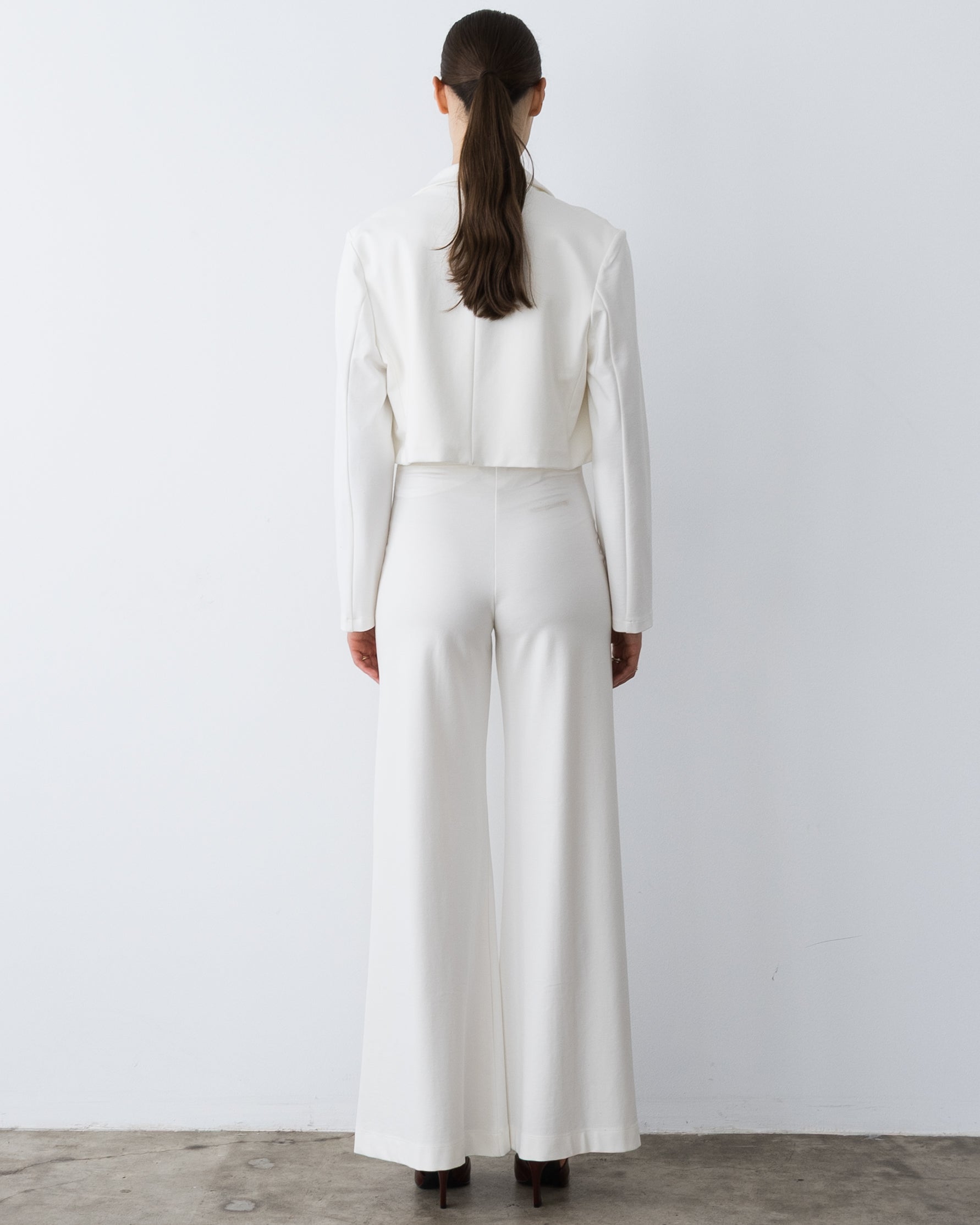 Off-White Ponte Knit Boxy Blazer – view 4