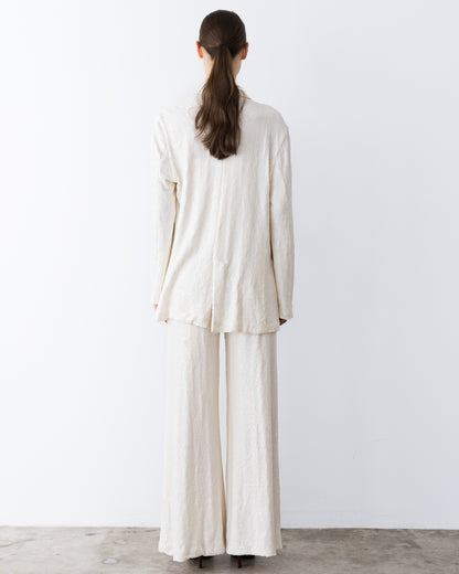 Ivory Sequin Oversized Blazer