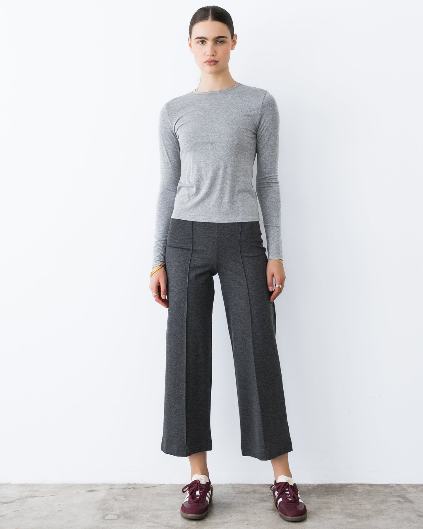 Ash Modal Fitted Long Sleeve Tee