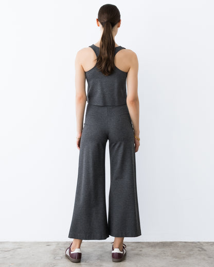 Charcoal Ponte Knit Tank Top