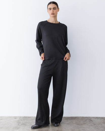 Black Scuba Lounge Pant