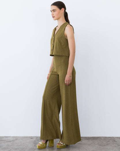 Vintage Knit Chartreuse Vest