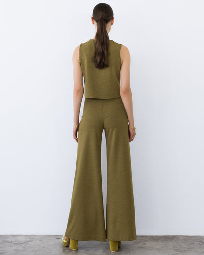 Vintage Knit Chartreuse Vest
