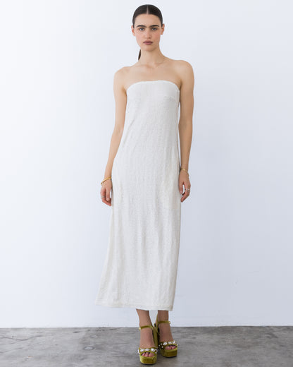 Ivory Sequin Perfect Dress