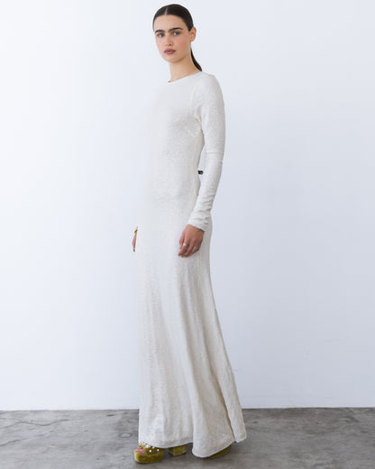 Ivory Sequin Kate Dress