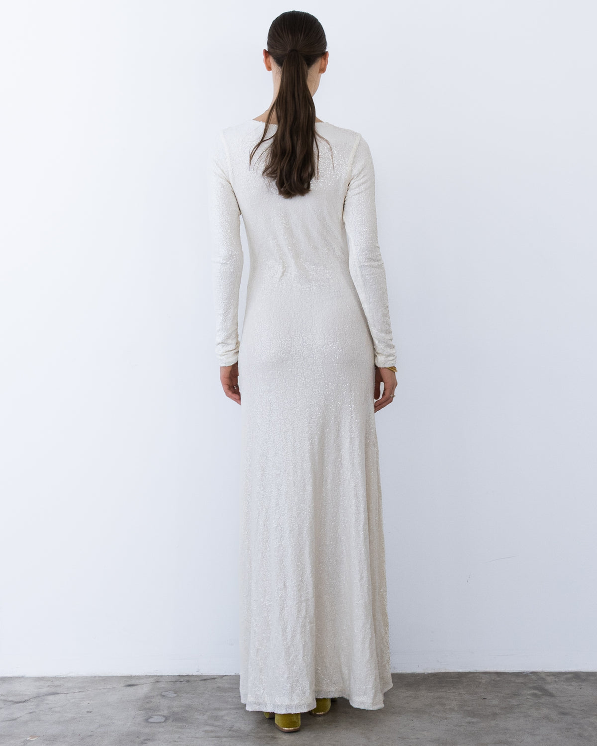 Ivory Sequin Kate Dress